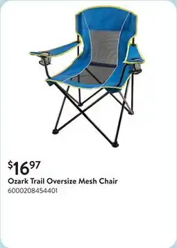 Walmart Ozark Trail Oversize Mesh Chair offer