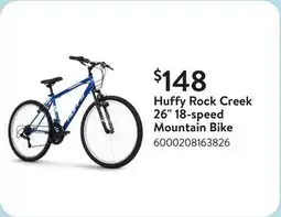 Walmart Huffy Rock Creek 26 18-speed Mountain Bike offer
