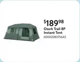Walmart Ozark Trail 8P Instant Tent offer