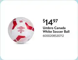 Walmart Umbro Canada White Soccer Ball offer