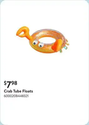 Walmart Crab Tube Floats offer