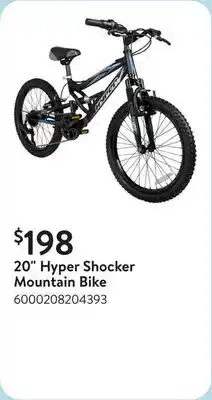 Walmart 20 Hyper Shocker Mountain Bike offer
