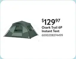 Walmart Ozark Trail 6P Instant Tent offer
