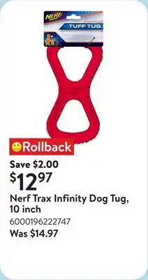 Walmart Nerf Trax Infinity Dog Tug, 10 inch offer