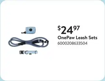 Walmart OnePaw Leash Sets offer