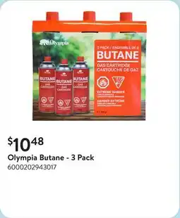 Walmart Olympia Butane - 3 Pack offer