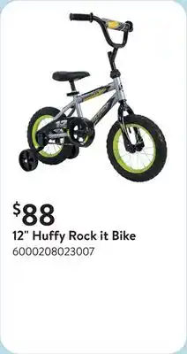 Walmart 12 Huffy Rock it Bike offer