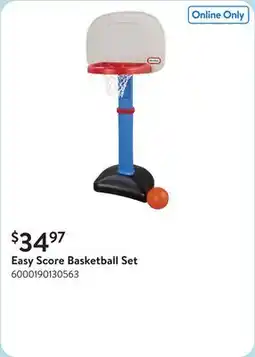 Walmart Easy Score Basketball Set offer