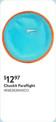 Walmart Chuckit Paraflight offer
