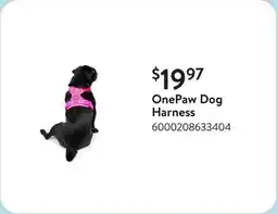 Walmart OnePaw Dog Harness offer
