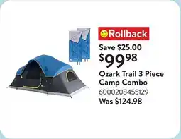 Walmart Ozark Trail 3 Piece Camp Combo offer