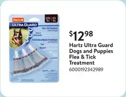 Walmart Hartz Ultra Guard Dogs and Puppies Flea & Tick Treatment offer
