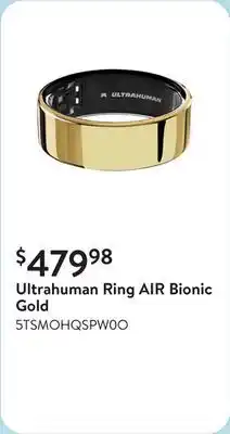 Walmart Ultrahuman Ring AIR Bionic Gold offer