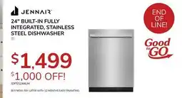 Goemans Appliances JENNAR 24 BUILT-IN FULLY INTEGRATED, STAINLESS STEEL DISHWASHER offer