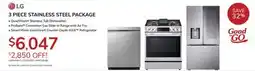Goemans Appliances LG 3 PIECE STAINLESS STEEL PACKAGE offer
