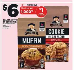 Independent City Market QUAKER MUFFIN OR COOKIE MIX, 900 G offer