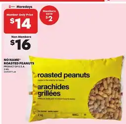 Independent City Market NO NAME ROASTED PEANUTS, 2 KG offer
