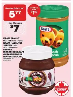 Independent City Market KRAFT PEANUT BUTTER, 750 G-1 KG OR KRAFT HAZELNUT SPREAD, 725 5 offer