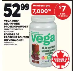 Independent City Market VEGA ONE ALL-IN-ONE PROTEIN POWDER, 834-876 G offer