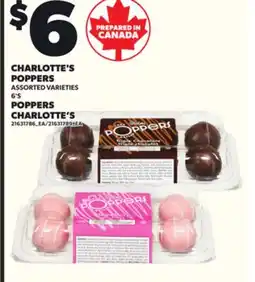 Independent City Market CHARLOTTE'S POPPERS, 6'S offer