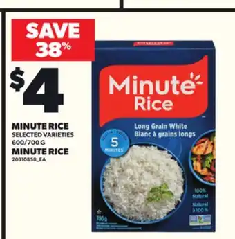 Independent City Market MINUTE RICE MINUTE RICE, 600/700 G offer