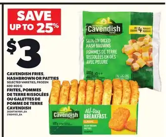 Independent City Market CAVENDISH FRIES, HASHBROWN OR PATTIES, 600-800 G offer