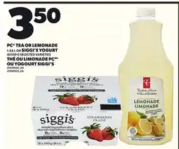 Independent City Market PC TEA OR LEMONADE, 1.54 OR SIGGI'S YOGURT, 4X100 G offer