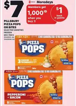 Independent City Market PILLSBURY PIZZA POPS OR BITES, 693-760 G offer
