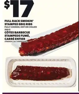 Independent City Market FULL RACK SMOKIN' STAMPED BBQ RIBS, 500 G offer