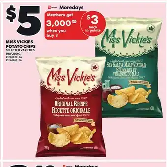 Independent City Market MISS VICKIES POTATO CHIPS, 190-200 G offer