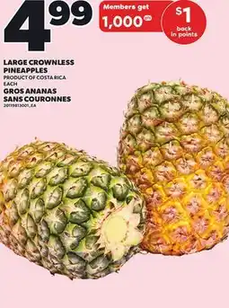 Independent City Market LARGE CROWNLESS PINEAPPLES offer