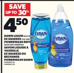 Independent City Market DAWN LIQUID, 825/982 ML EZ SQUEEZE, 532-650 ML OR POWERWASH REFILL, 473 ML offer