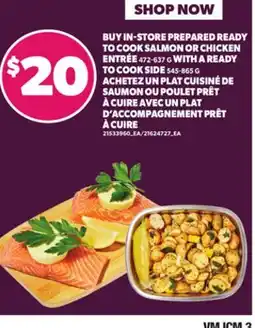 Independent City Market READY TO COOK SALMON OR CHICKEN ENTRÉE, 472-637 G WITH A READY TO COOK SIDE, 545-865 G offer