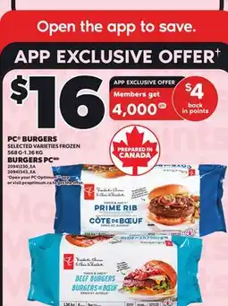 Independent City Market PC BURGERS, 568 G-1.36 KG offer