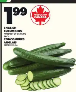 Independent City Market ENGLISH CUCUMBERS offer
