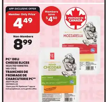 Independent City Market PC DELI CHEESE SLICES, 140-170 G offer
