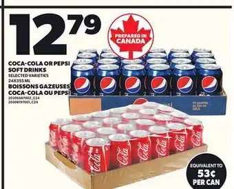 Independent City Market COCA-COLA OR PEPSI SOFT DRINKS, 24X355 ML offer