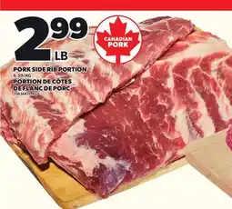 Independent City Market PORK SIDE RIB PORTION offer