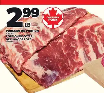 Independent City Market PORK SIDE RIB PORTION offer