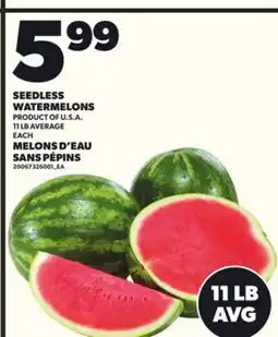 Independent City Market SEEDLESS WATERMELONS, 11 LB AVERAGE offer