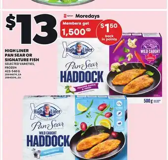 Independent City Market HIGH LINER PAN SEAR OR SIGNATURE FISH, 425-540 G offer