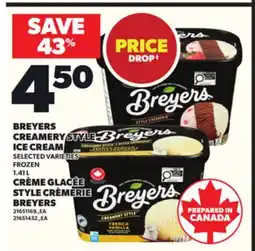 Independent City Market BREYERS CREAMERY STYLE ICE CREAM, 1.41 L offer