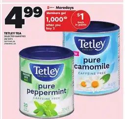 Independent City Market TETLEY TEA, 20/24'S offer