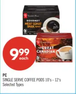 Shoppers Drug Mart PC SINGLE SERVE COFFEE PODS offer