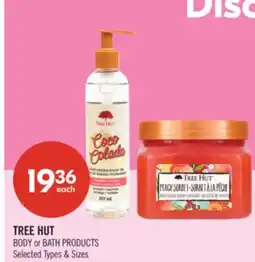 Shoppers Drug Mart TREE HUT BODY or BATH PRODUCTS Selected Types & Sizes offer