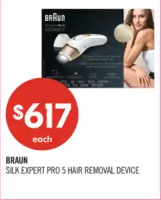 Shoppers Drug Mart BRAUN SILK EXPERT PRO 5 HAIR REMOVAL DEVICE offer