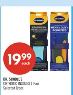 Shoppers Drug Mart DR. SCHOLL'S ORTHOTIC INSOLES 1 Pair offer