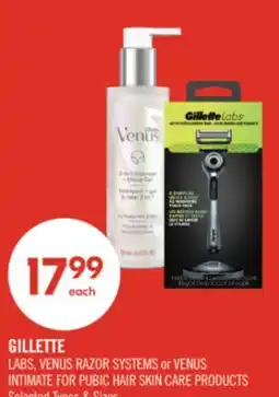 Shoppers Drug Mart GILLETTE LABS, VENUS RAZOR SYSTEMS or VENUS INTIMATE FOR PUBIC HAIR SKIN CARE PRODUCTS offer