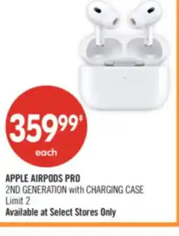 Shoppers Drug Mart APPLE AIRPODS PRO 2ND GENERATION with CHARGING CASE offer