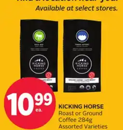 Rexall KICKING HORSE Roast or Ground Coffee offer